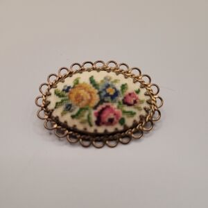Petit Point Brooch